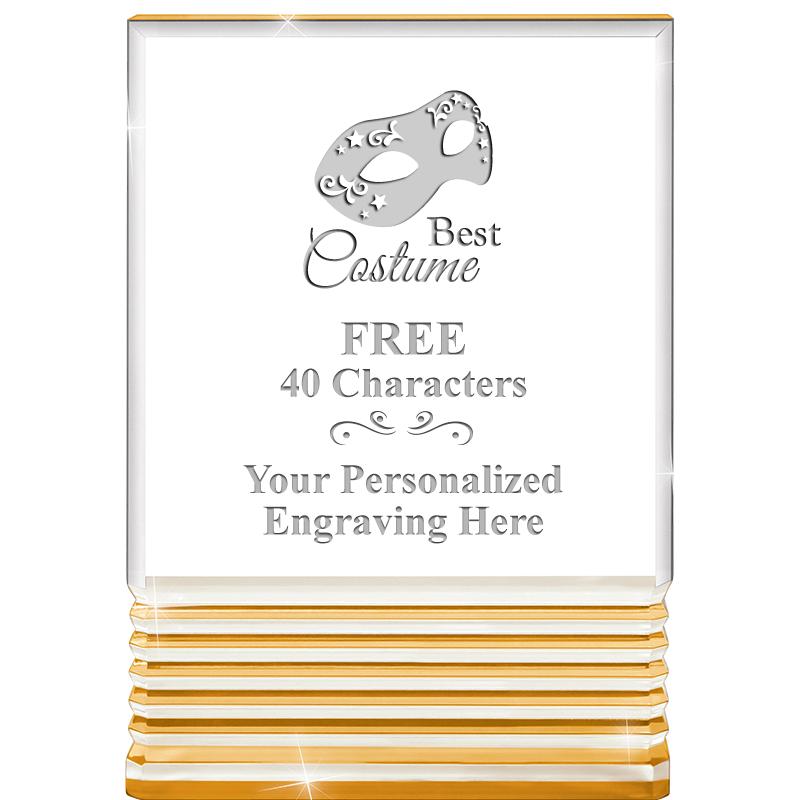 3.5"x5"GOLD ROCKWELL ACRYLIC