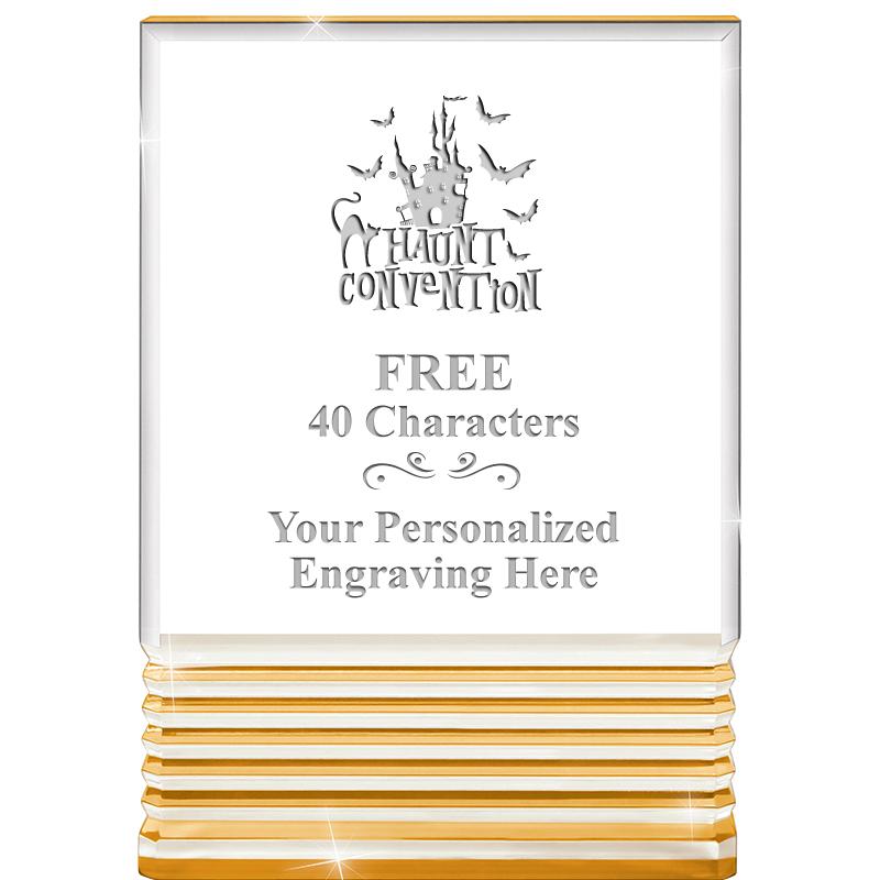 3.5"x5"GOLD ROCKWELL ACRYLIC