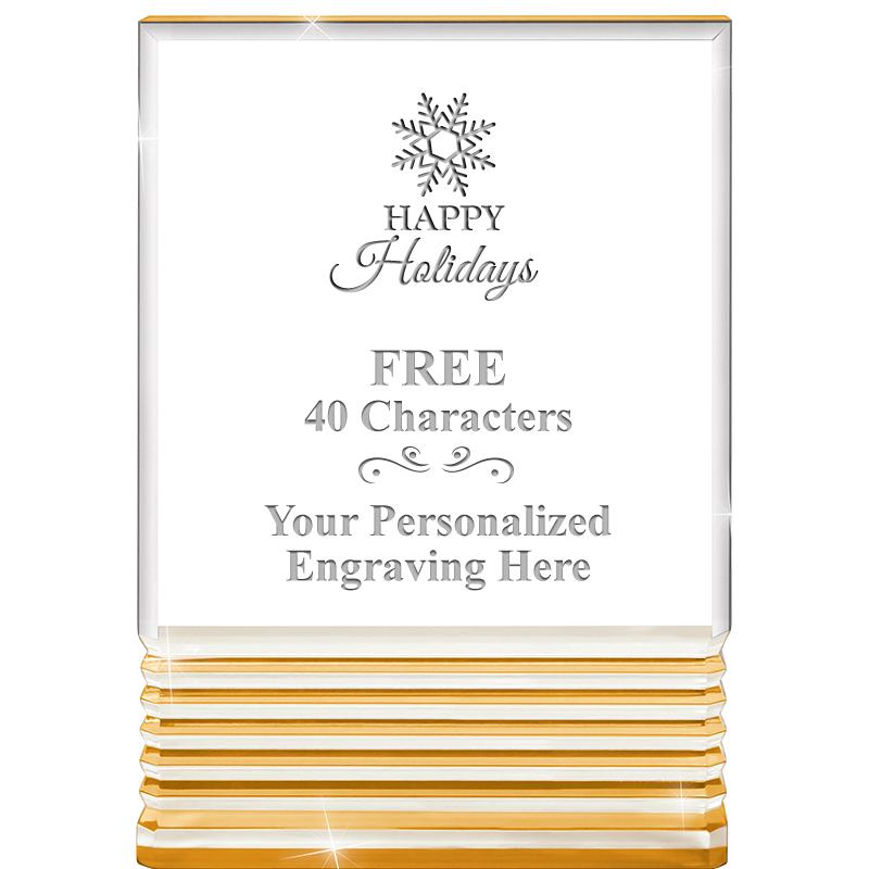 3.5"x5"GOLD ROCKWELL ACRYLIC