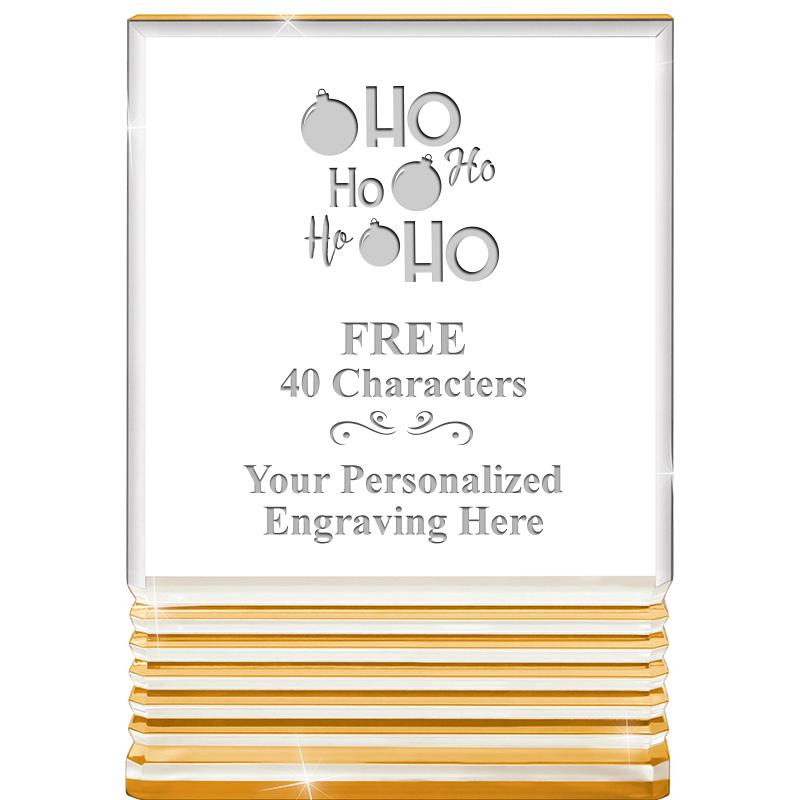 3.5"x5"GOLD ROCKWELL ACRYLIC