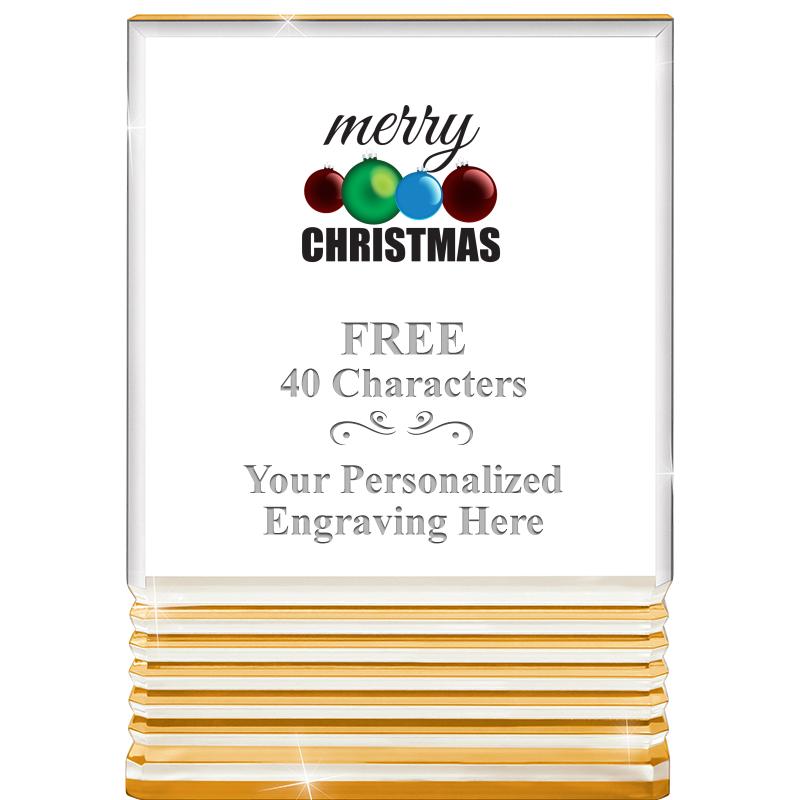 3.5"x5"GOLD ROCKWELL ACRYLIC