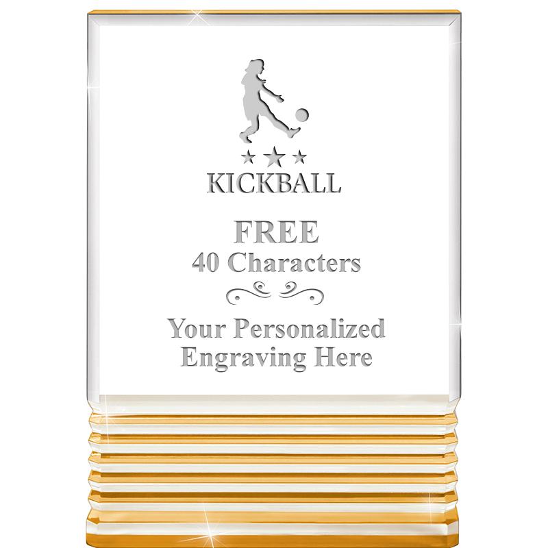 3.5"x5"GOLD ROCKWELL ACRYLIC