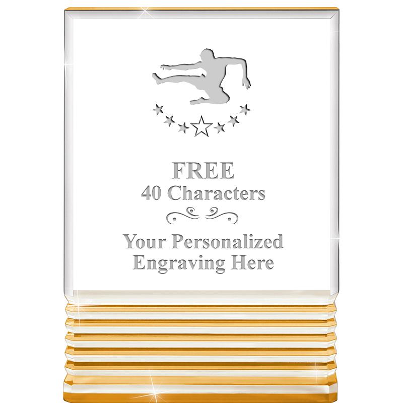 3.5"x5"GOLD ROCKWELL ACRYLIC