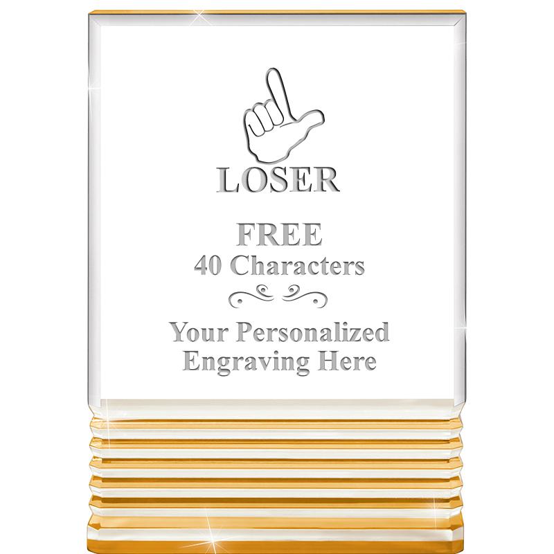 3.5"x5"GOLD ROCKWELL ACRYLIC