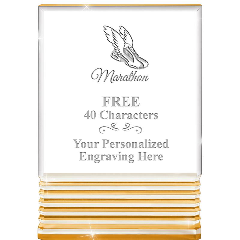 3.5"x5"GOLD ROCKWELL ACRYLIC