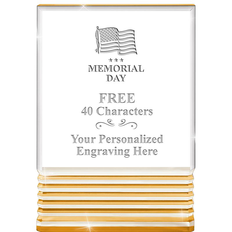 3.5"x5"GOLD ROCKWELL ACRYLIC