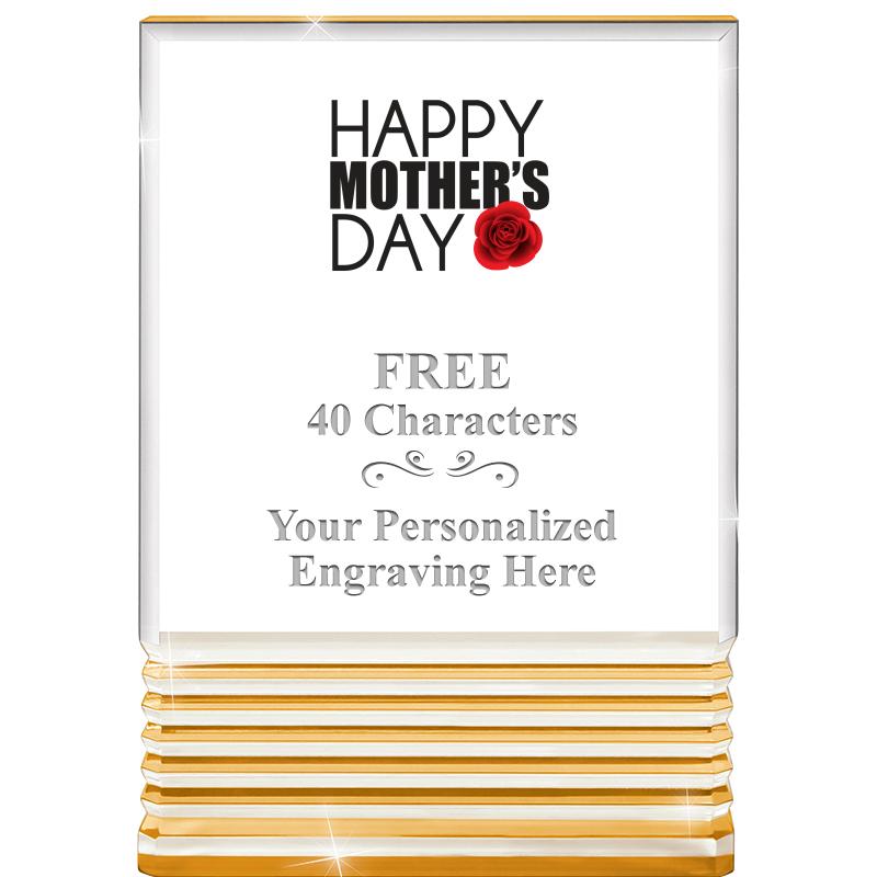 3.5"x5"GOLD ROCKWELL ACRYLIC