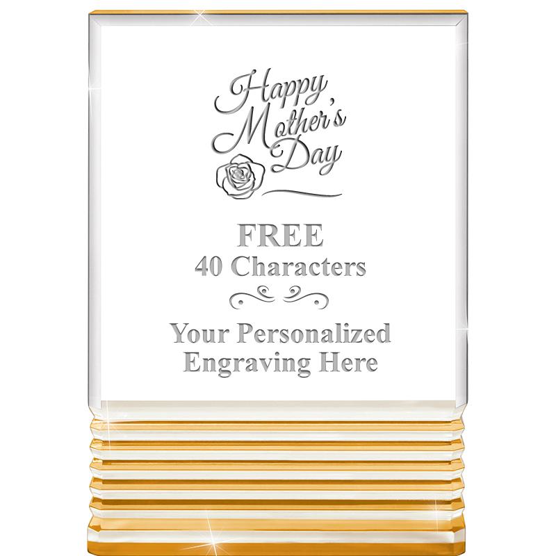 3.5"x5"GOLD ROCKWELL ACRYLIC