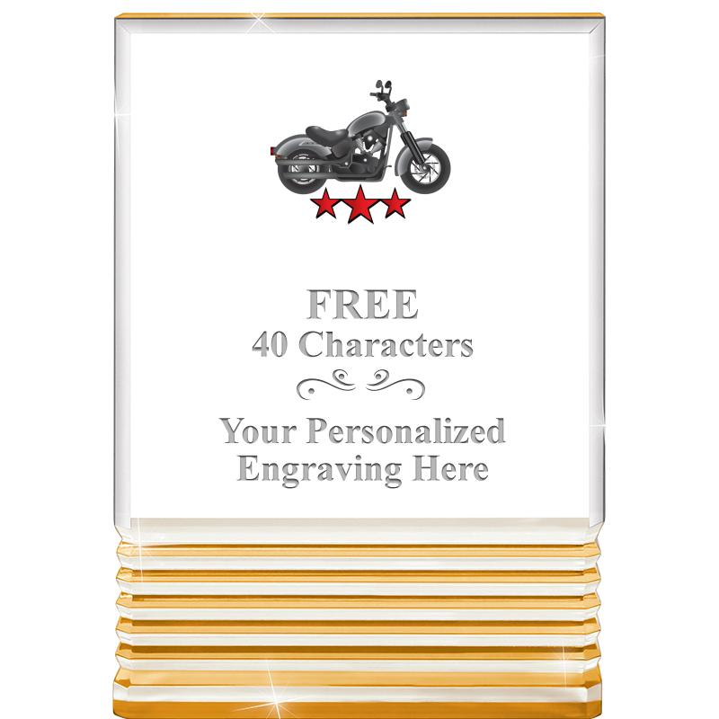 3.5"x5"GOLD ROCKWELL ACRYLIC