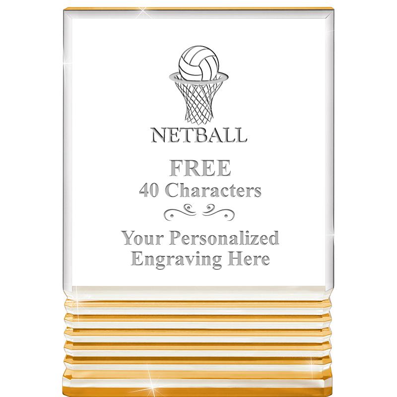 3.5"x5"GOLD ROCKWELL ACRYLIC