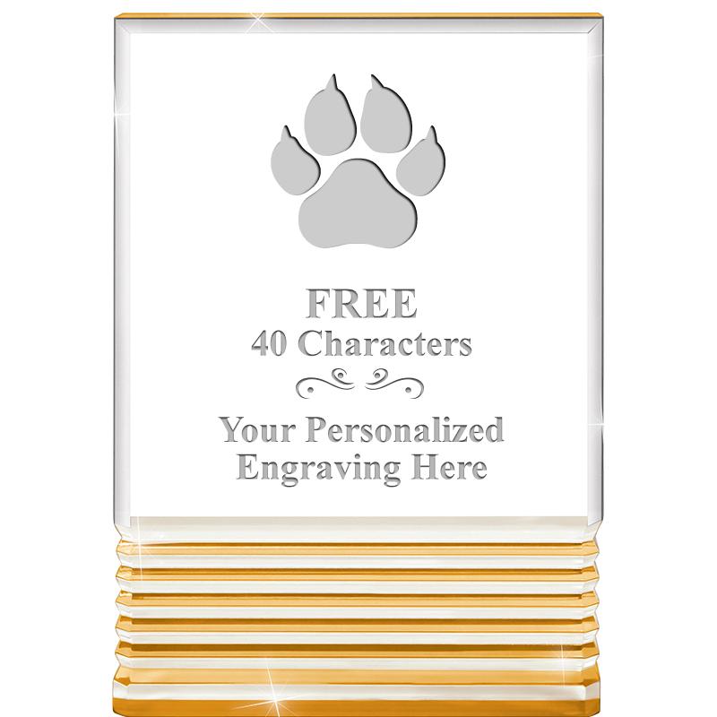 3.5"x5"GOLD ROCKWELL ACRYLIC