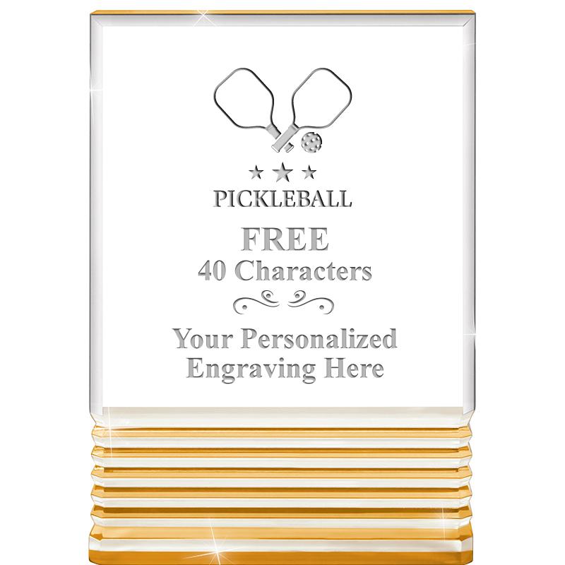 3.5"x5"GOLD ROCKWELL ACRYLIC