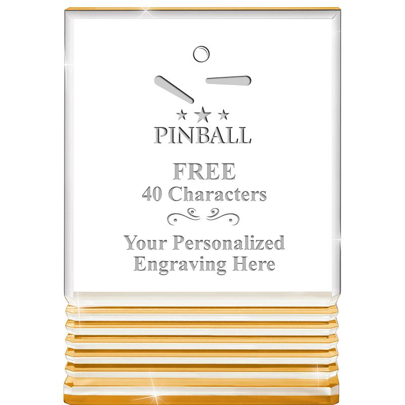 3.5"x5"GOLD ROCKWELL ACRYLIC