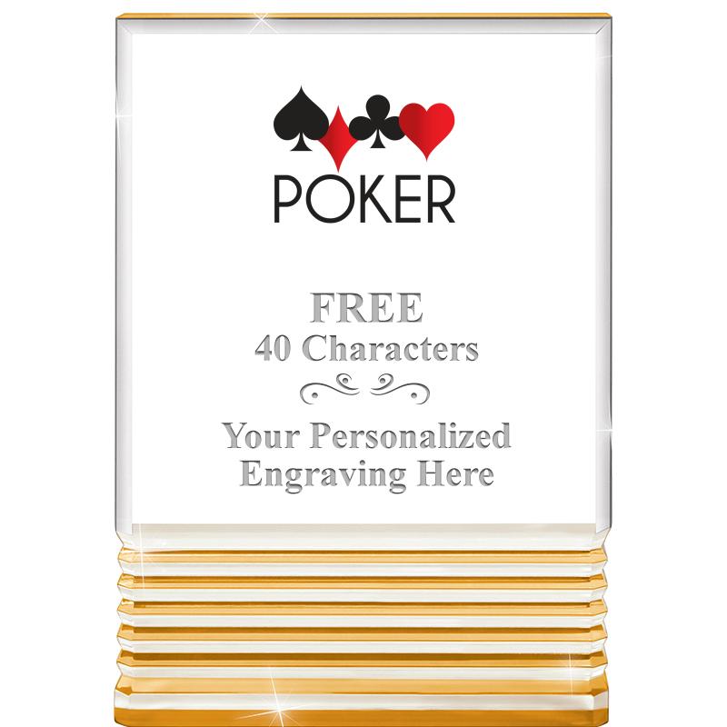 3.5"x5"GOLD ROCKWELL ACRYLIC