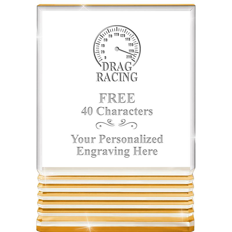 3.5"x5"GOLD ROCKWELL ACRYLIC