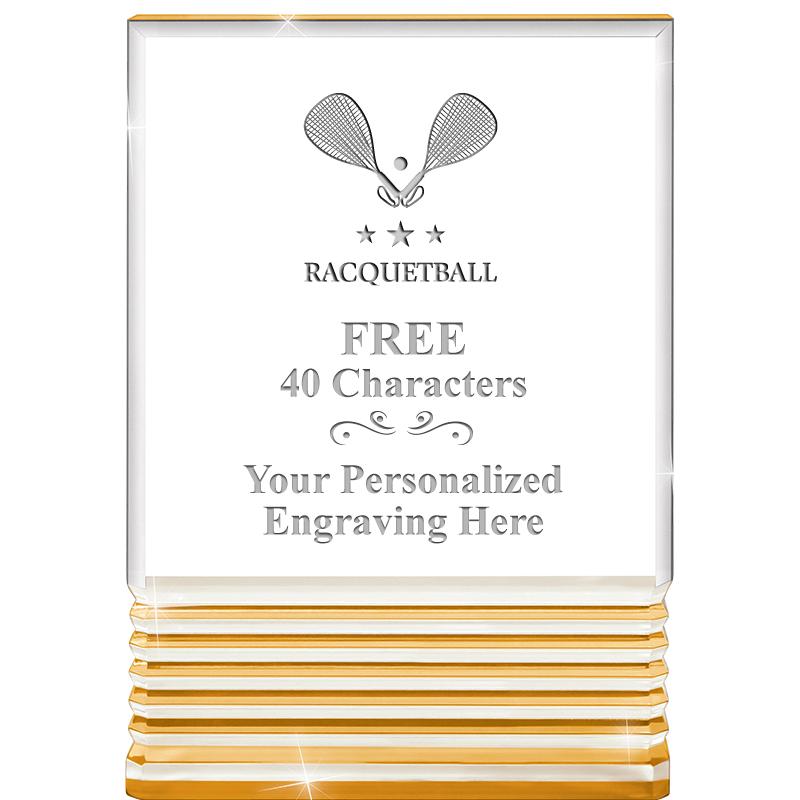 3.5"x5"GOLD ROCKWELL ACRYLIC