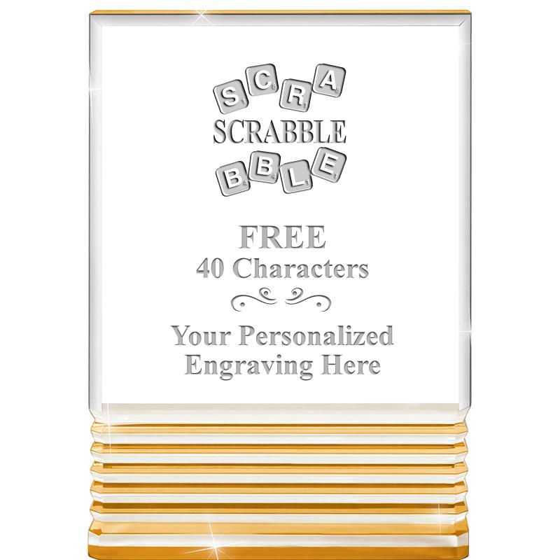 3.5"x5"GOLD ROCKWELL ACRYLIC