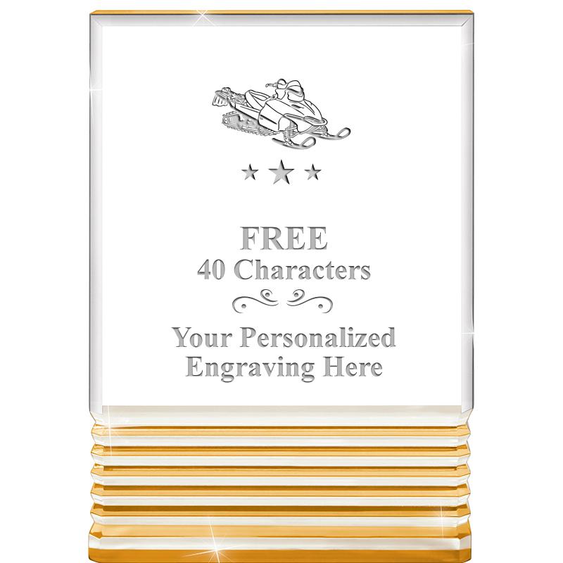 3.5"x5"GOLD ROCKWELL ACRYLIC