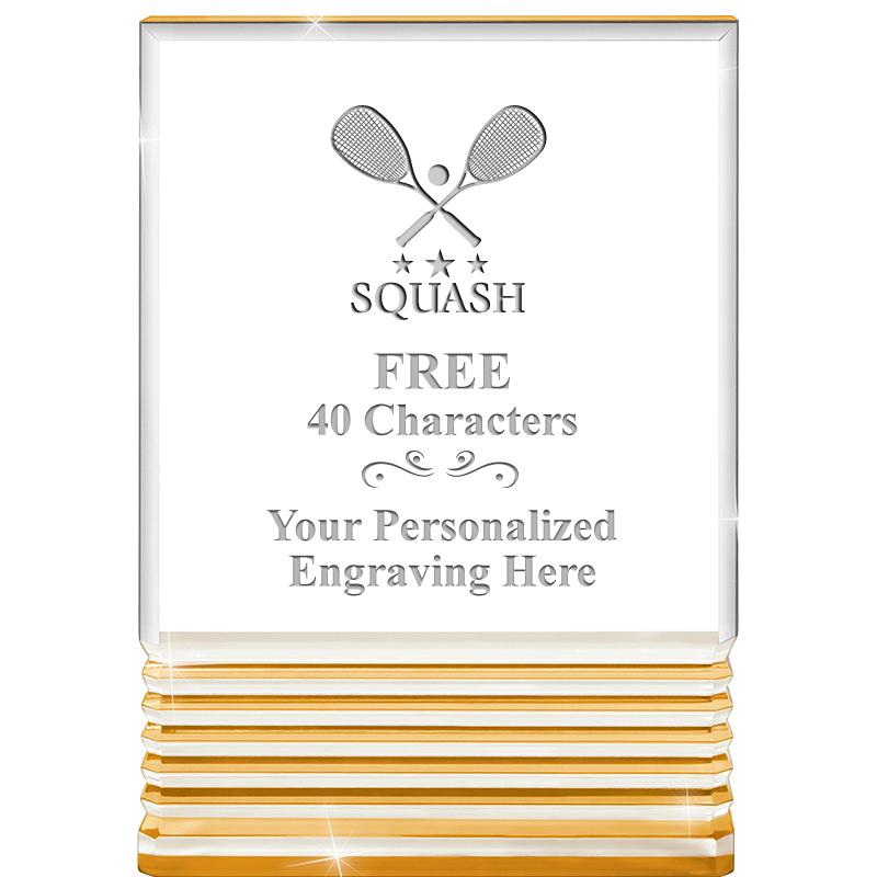 3.5"x5"GOLD ROCKWELL ACRYLIC