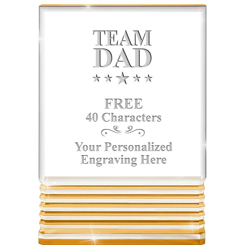 3.5"x5"GOLD ROCKWELL ACRYLIC