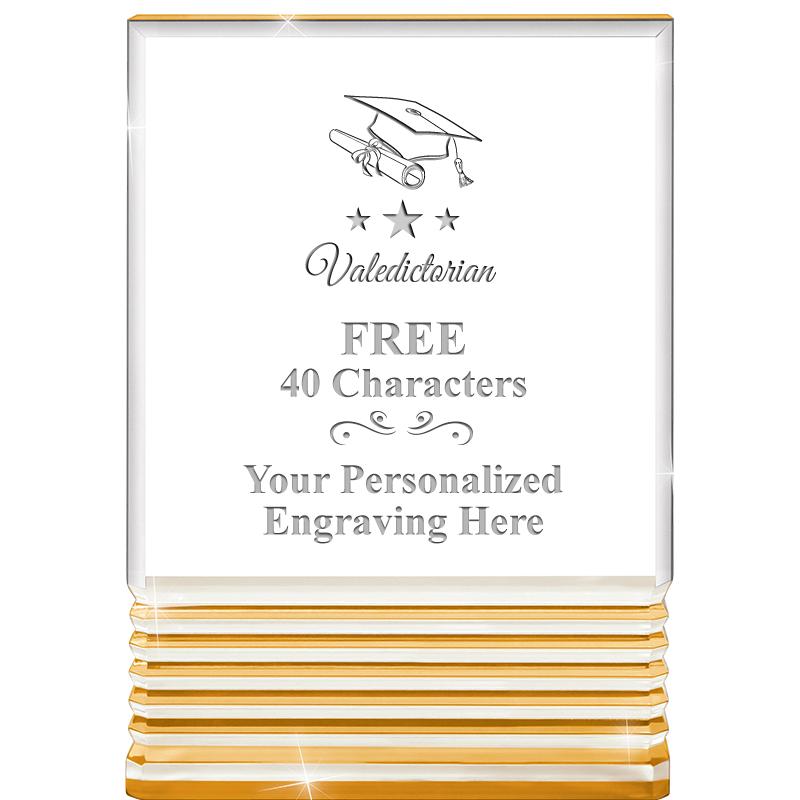 3.5"x5"GOLD ROCKWELL ACRYLIC