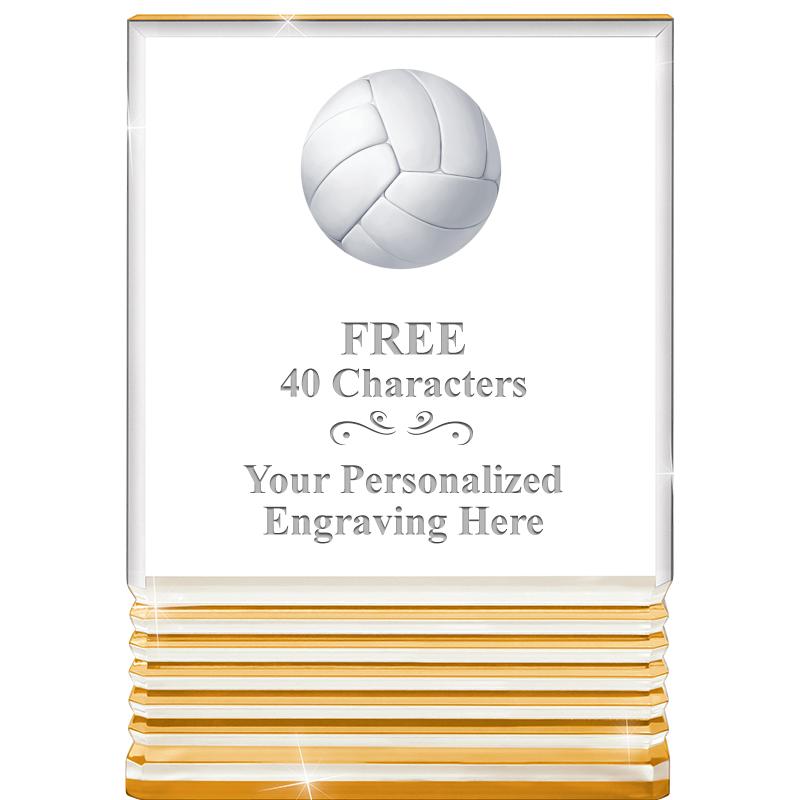 3.5"x5"GOLD ROCKWELL ACRYLIC