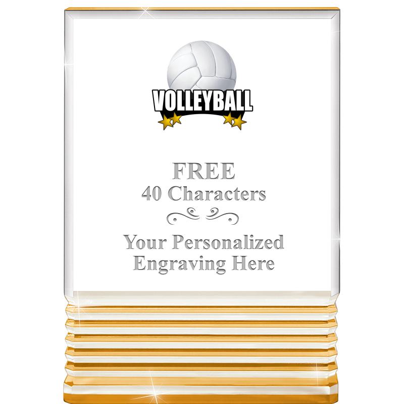 3.5"x5"GOLD ROCKWELL ACRYLIC