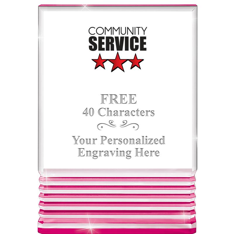 5" PINK ROCKWELL ACRYLIC