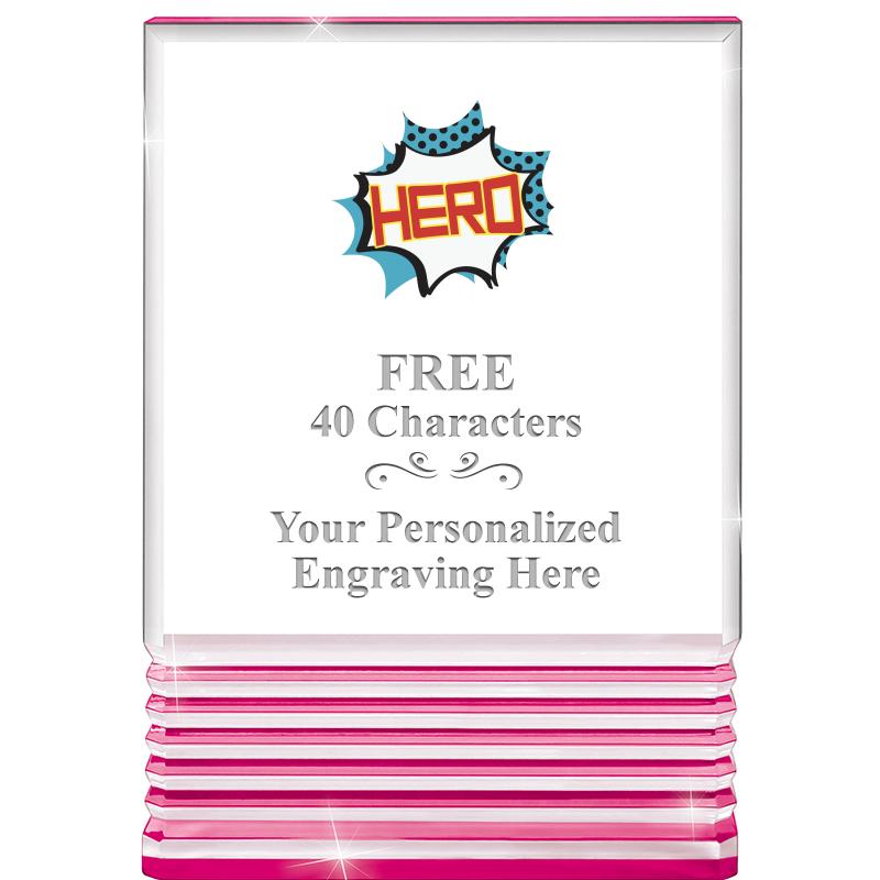 5" PINK ROCKWELL ACRYLIC