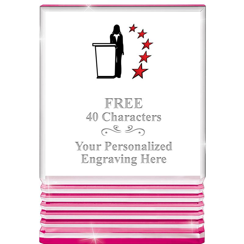 5" PINK ROCKWELL ACRYLIC