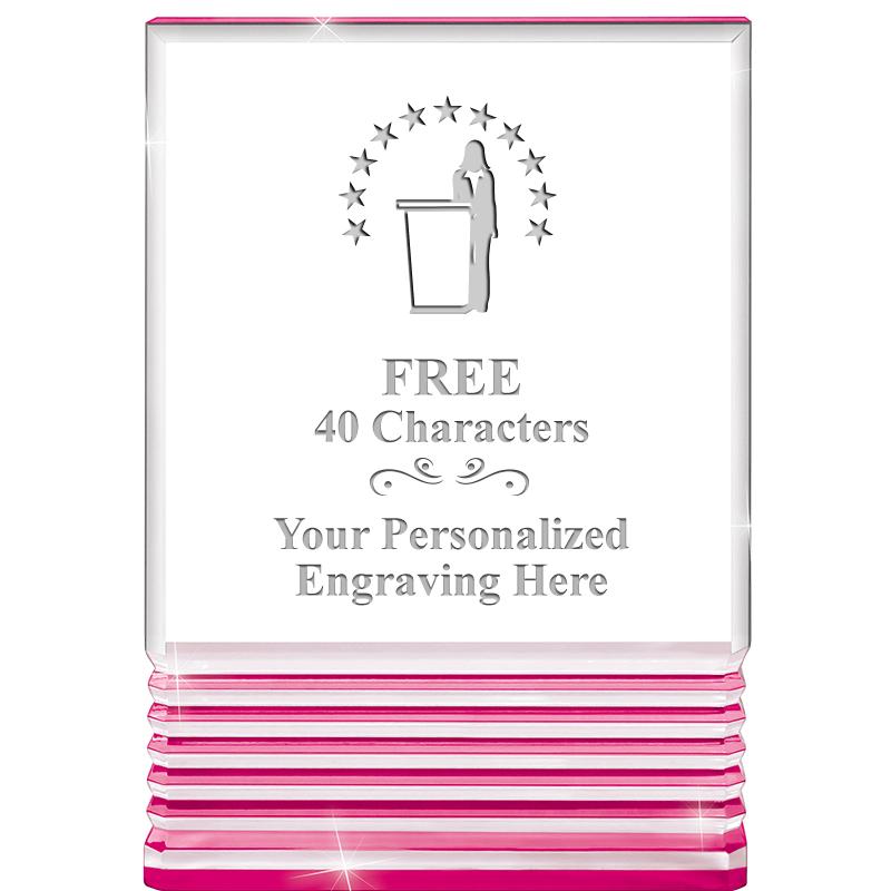 5" PINK ROCKWELL ACRYLIC