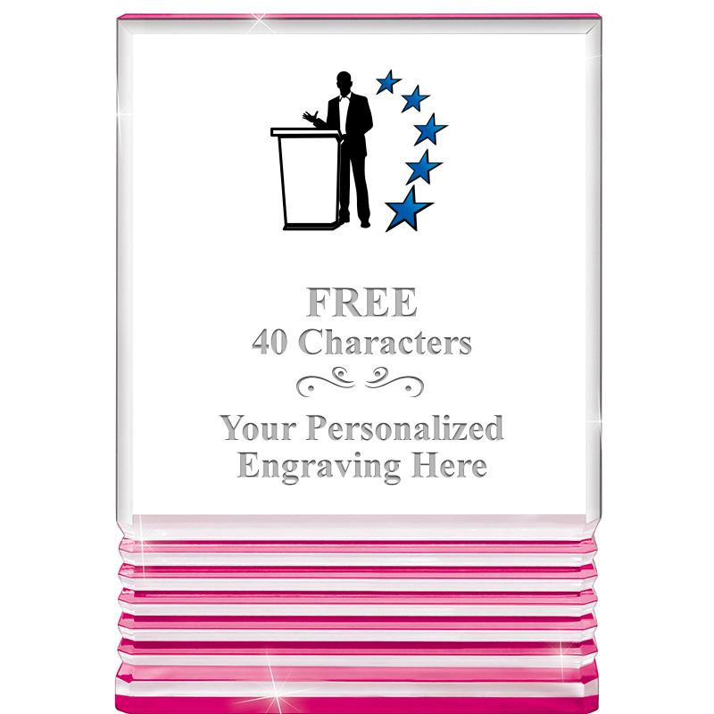 5" PINK ROCKWELL ACRYLIC