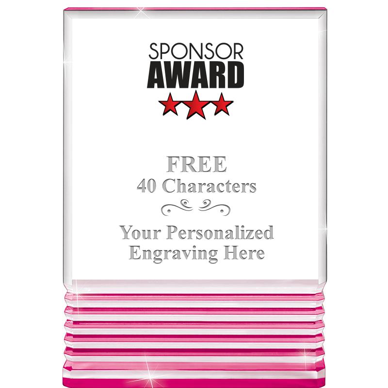 5" PINK ROCKWELL ACRYLIC