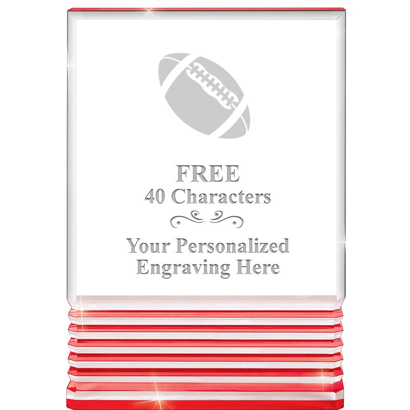 3.5"x5"RED ROCKWELL ACRYLIC