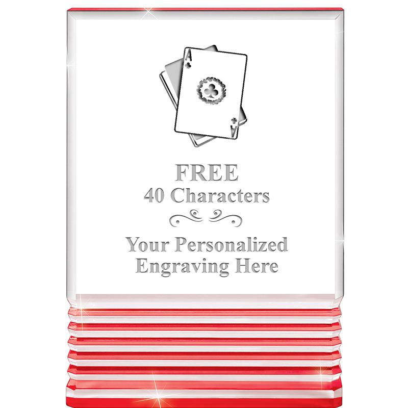 3.5"x5"RED ROCKWELL ACRYLIC