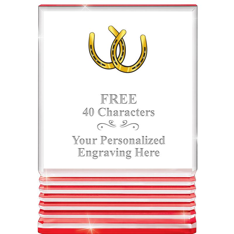 3.5"x5"RED ROCKWELL ACRYLIC