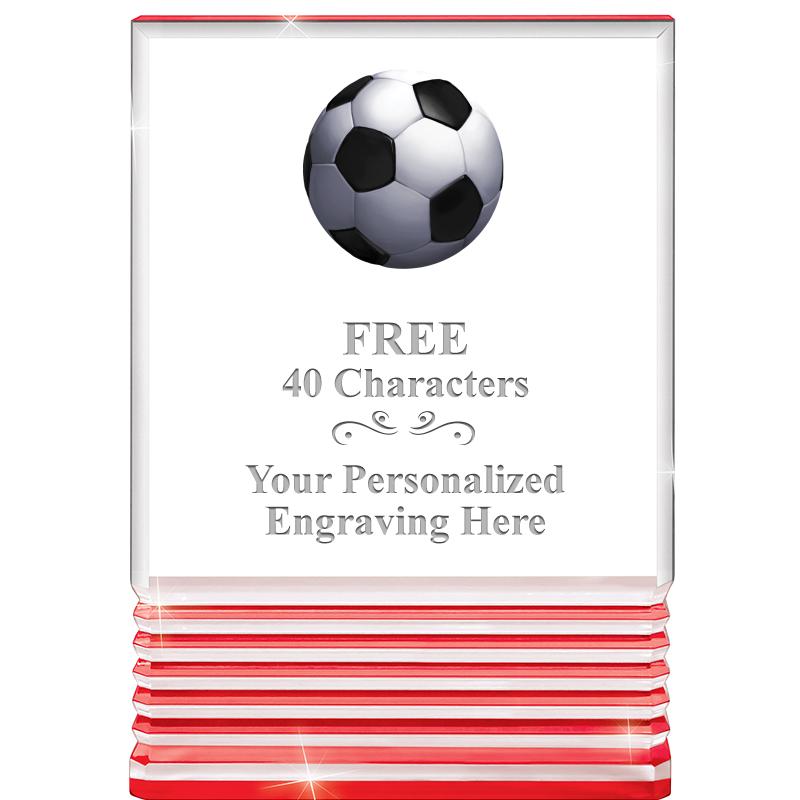 3.5"x5"RED ROCKWELL ACRYLIC