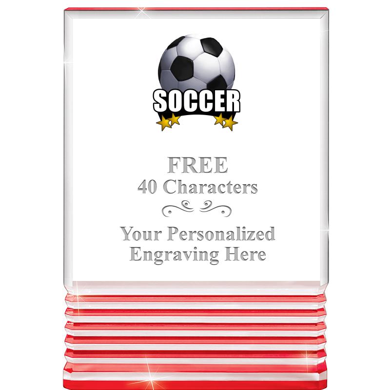 3.5"x5"RED ROCKWELL ACRYLIC