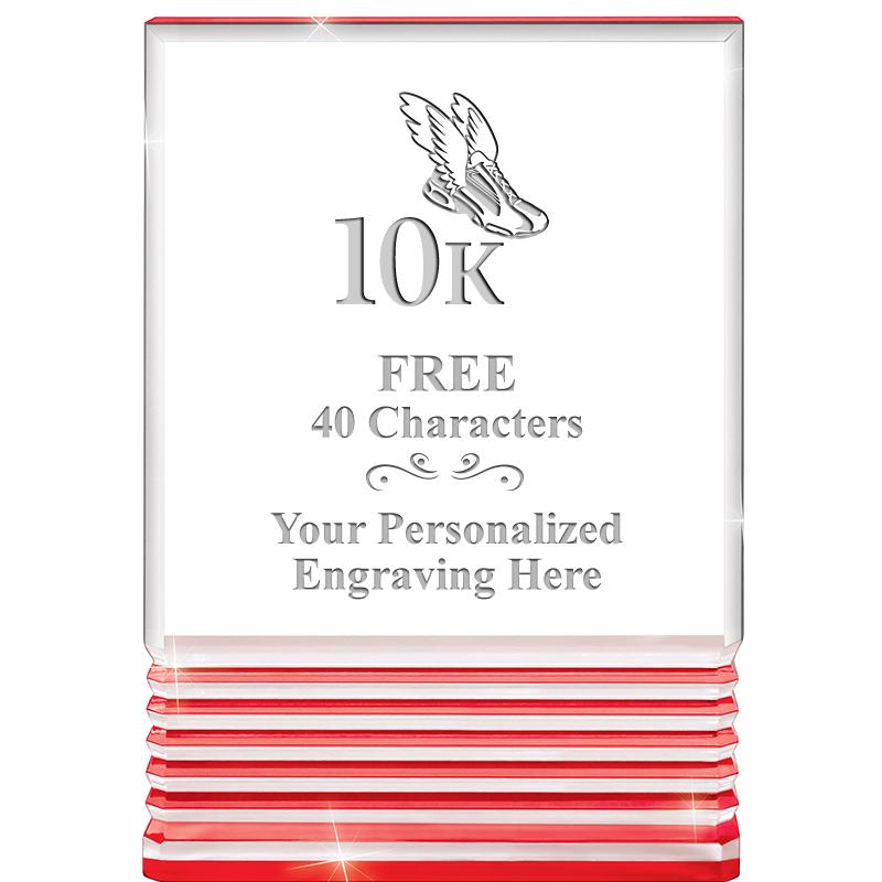 3.5"x5"RED ROCKWELL ACRYLIC