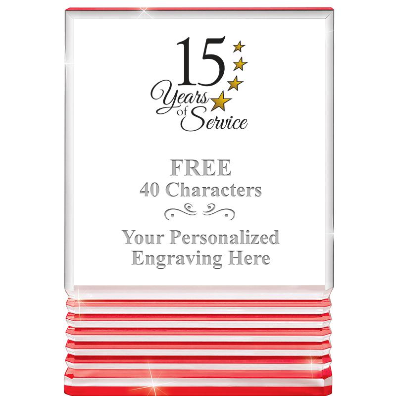 3.5"x5"RED ROCKWELL ACRYLIC