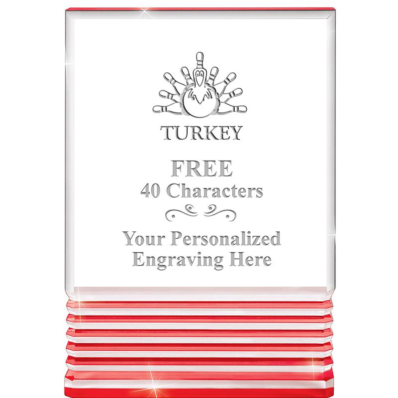 3.5"x5"RED ROCKWELL ACRYLIC