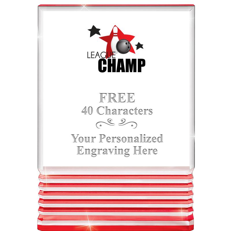 3.5"x5"RED ROCKWELL ACRYLIC