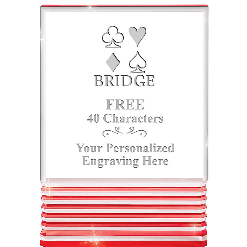 3.5"x5"RED ROCKWELL ACRYLIC