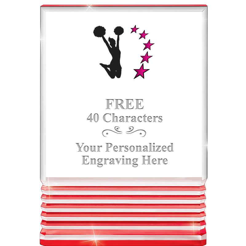 3.5"x5"RED ROCKWELL ACRYLIC