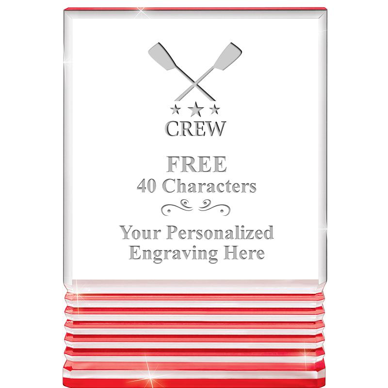 3.5"x5"RED ROCKWELL ACRYLIC