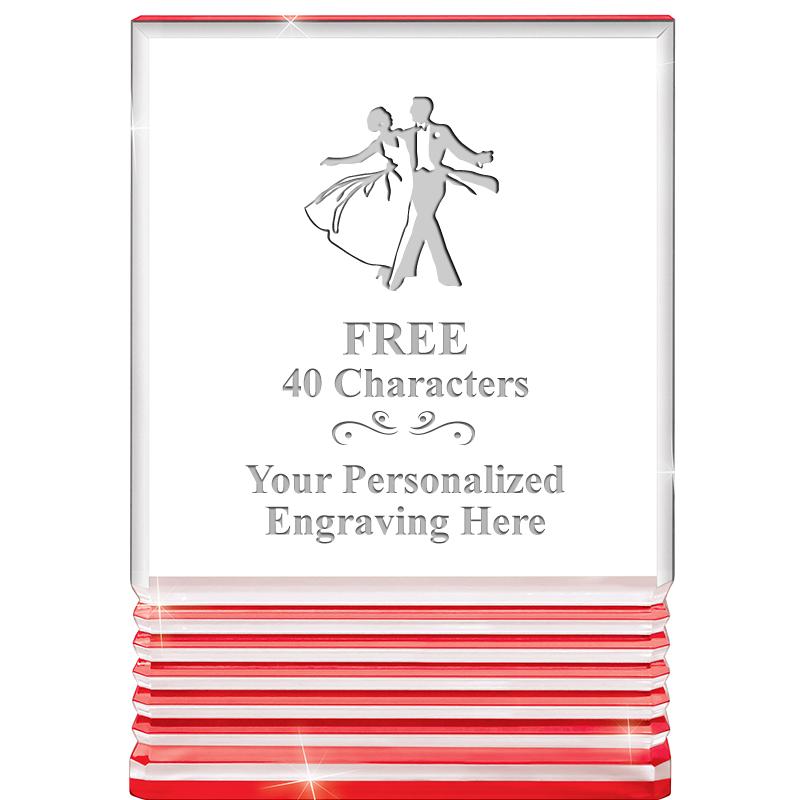 3.5"x5"RED ROCKWELL ACRYLIC