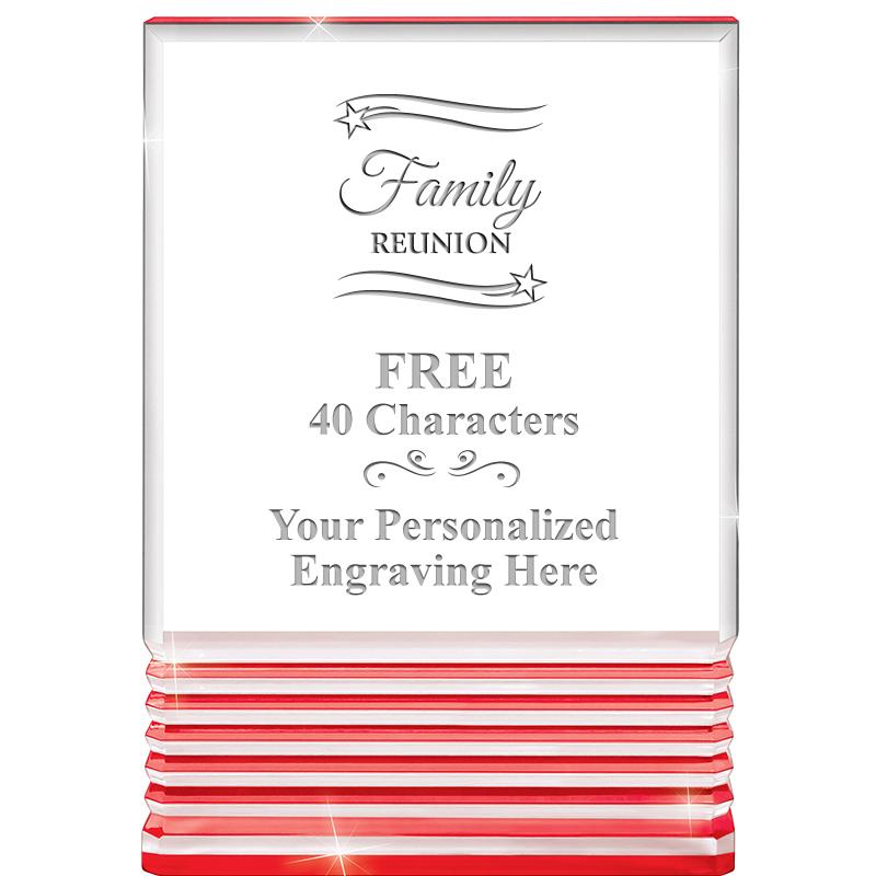 3.5"x5"RED ROCKWELL ACRYLIC