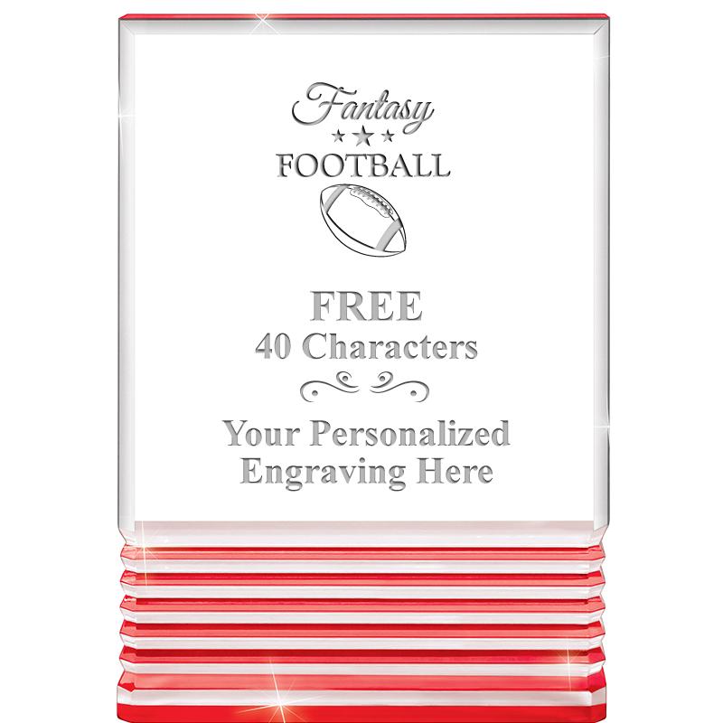 3.5"x5"RED ROCKWELL ACRYLIC