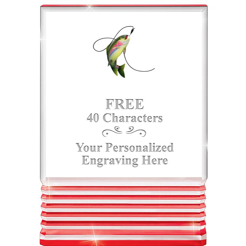 3.5"x5"RED ROCKWELL ACRYLIC