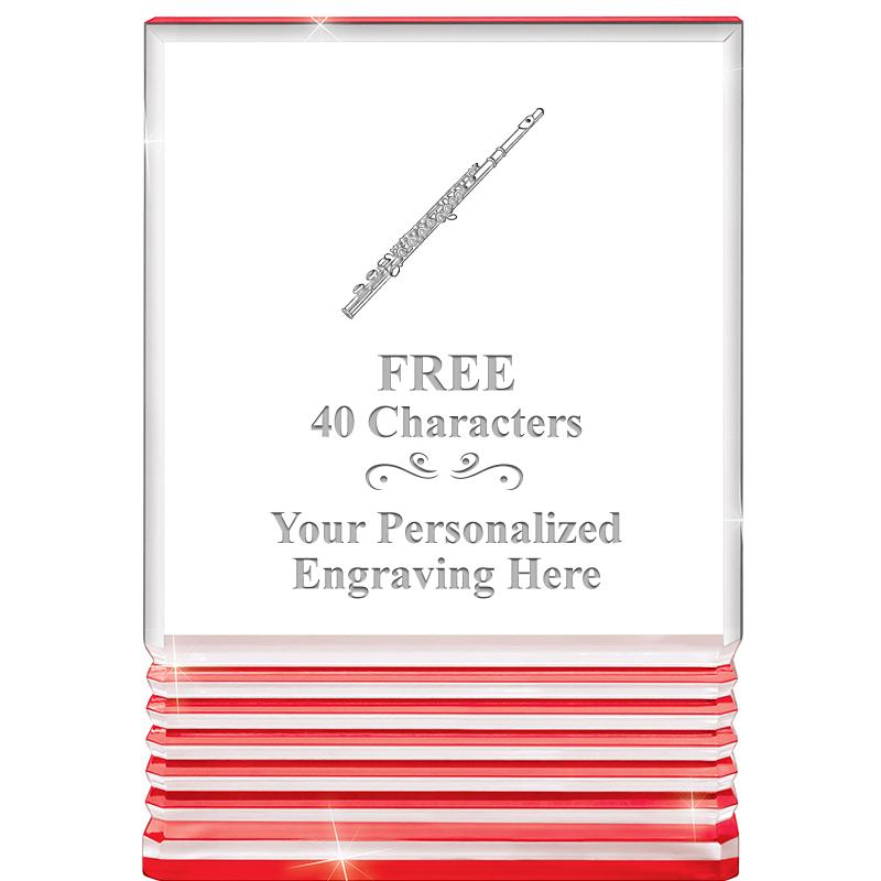 3.5"x5"RED ROCKWELL ACRYLIC